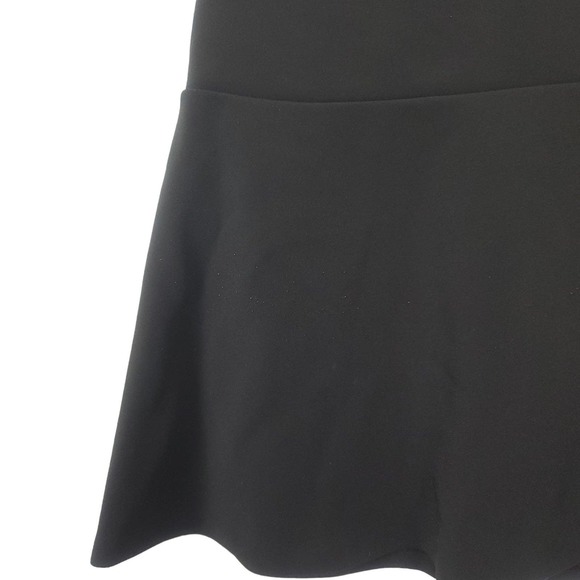 Ann Taylor Faux Leather-Trim Scuba Skater Mini Skirt - Picture 3 of 6